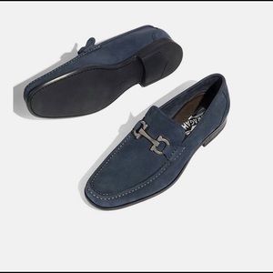 Salvatore Ferragamo Grandioso Blue Suede Size 10
